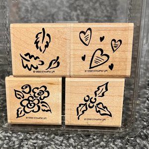 Stampin' Up! Seasonal Basics 4 pc. Mounted Stamp Set
